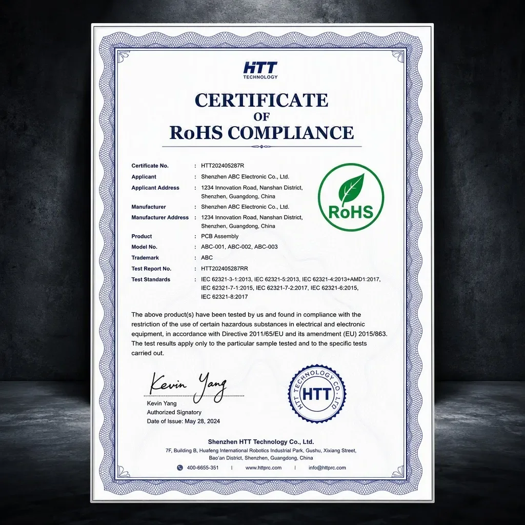 YZPOWER battery charger RoHS certification - Environment Safety
