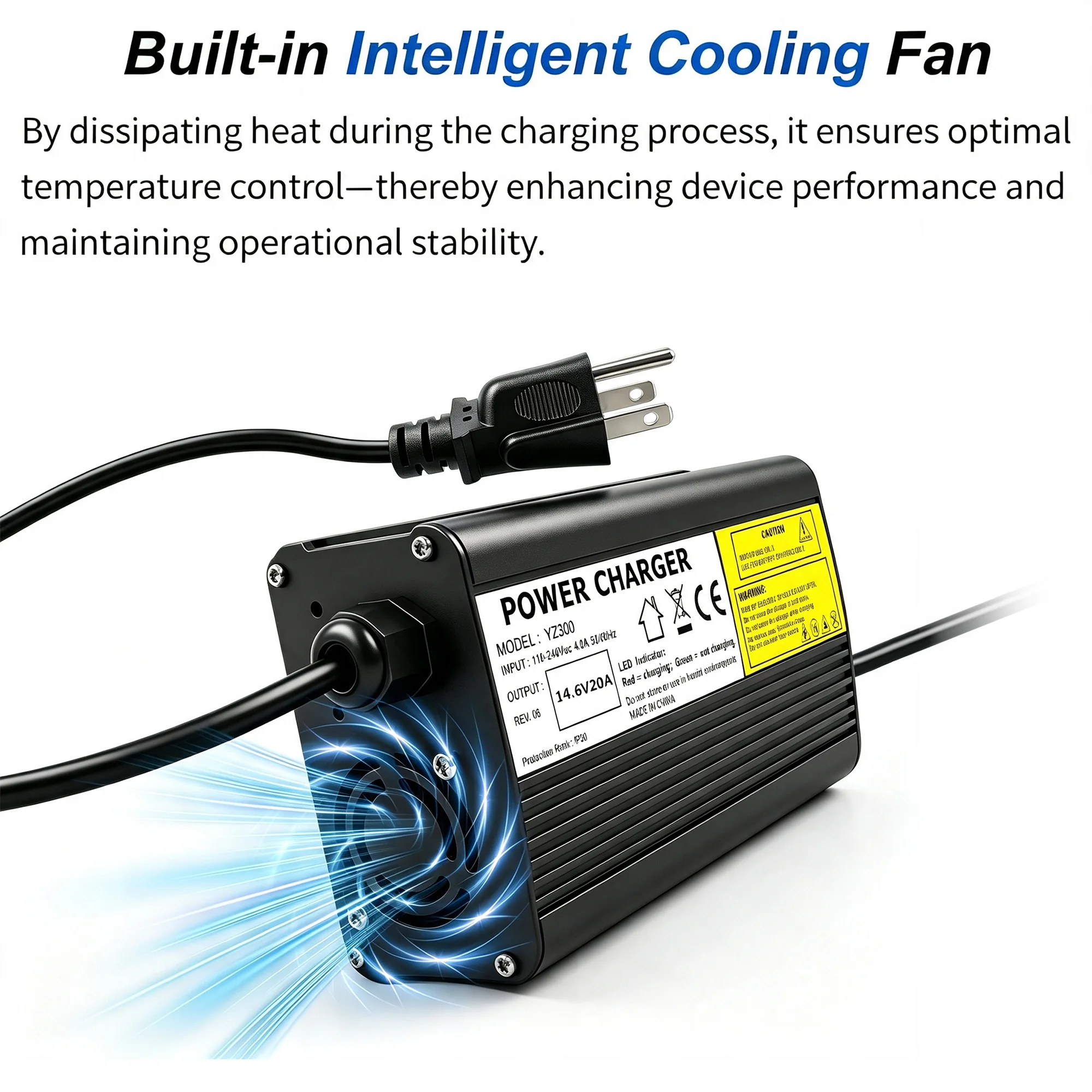 14.6V 20A LiFePO4 Battery Charger (view 3)