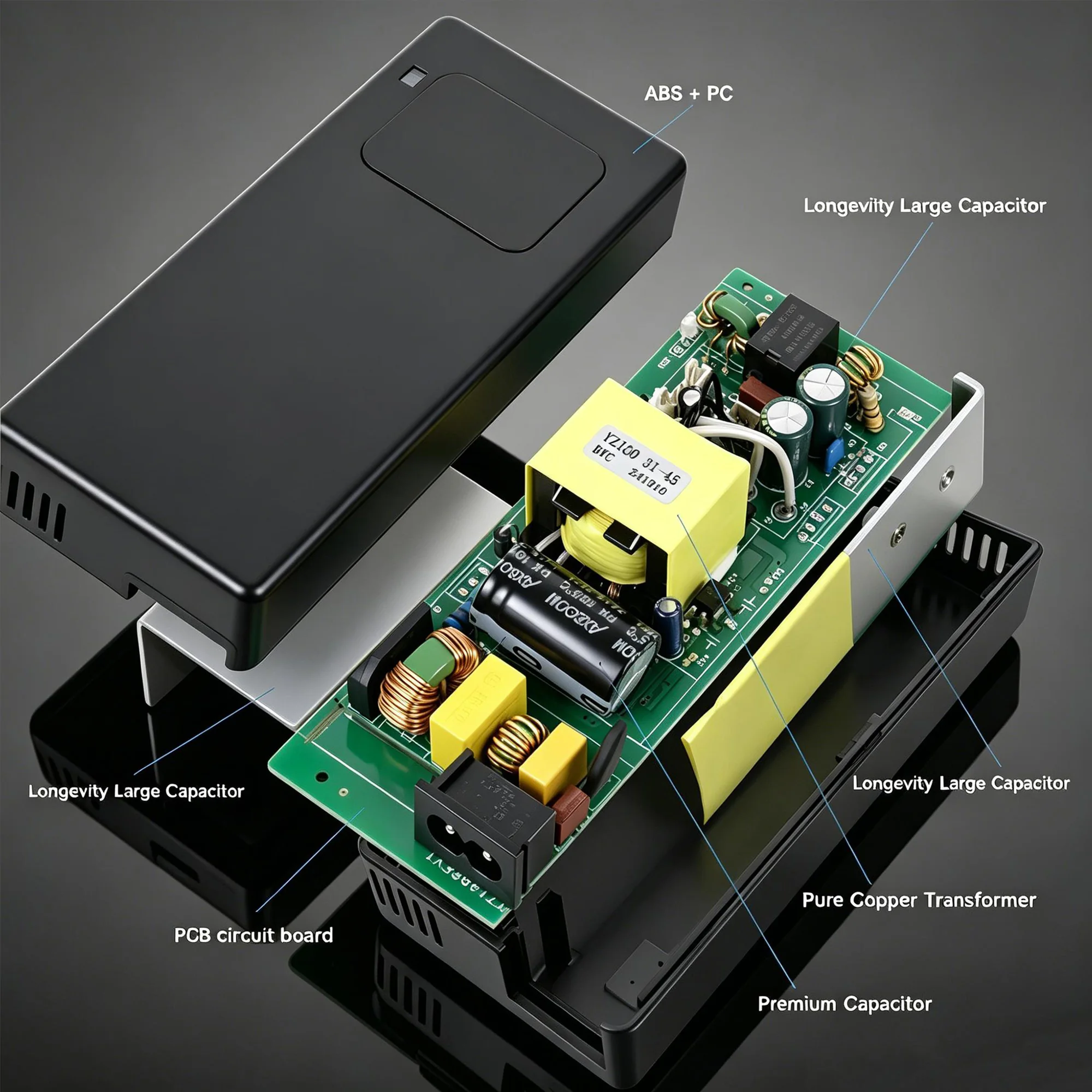 54.6V 2A Lithium Battery Charger (view 2)