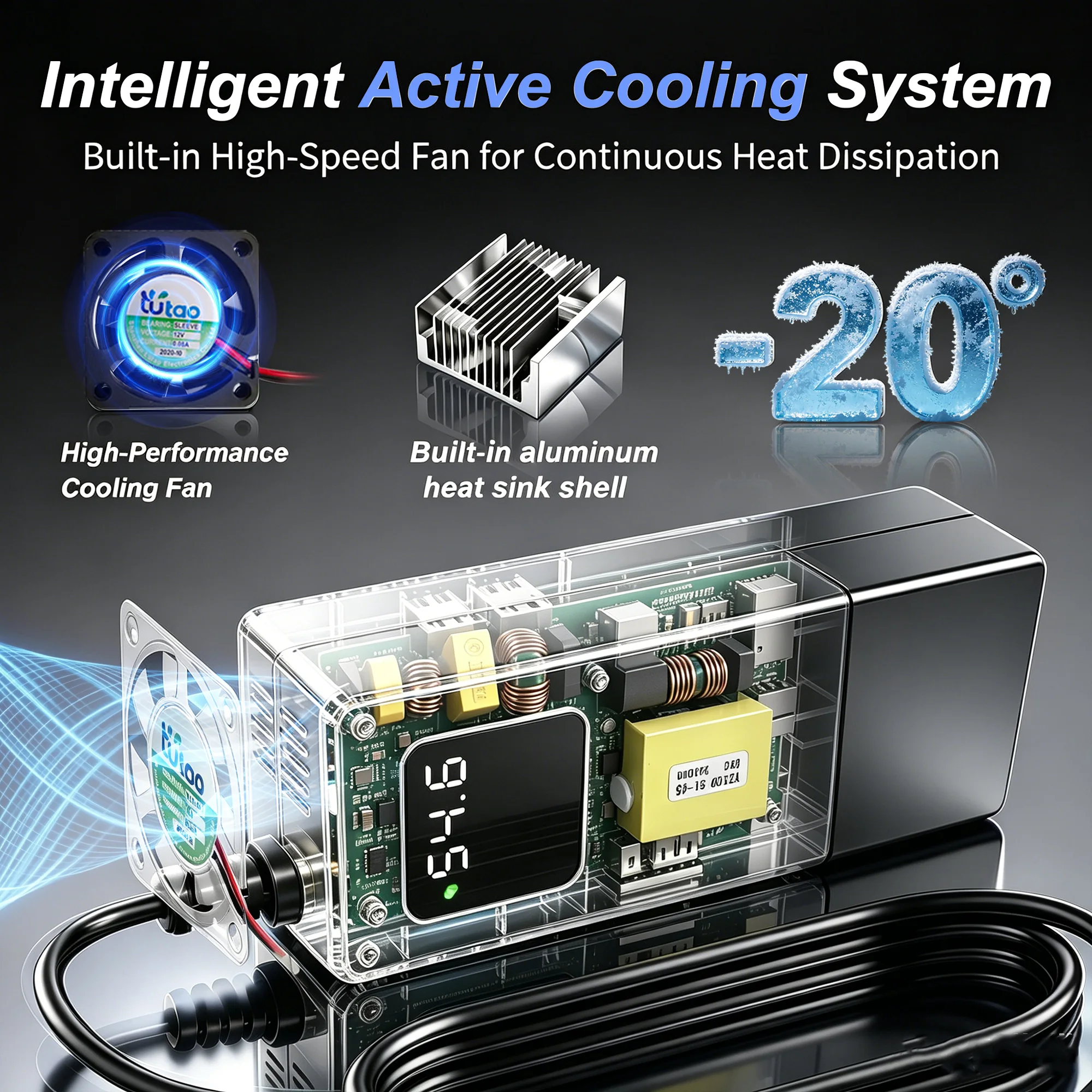 54.6V 2A Lithium Battery Charger (view 3)