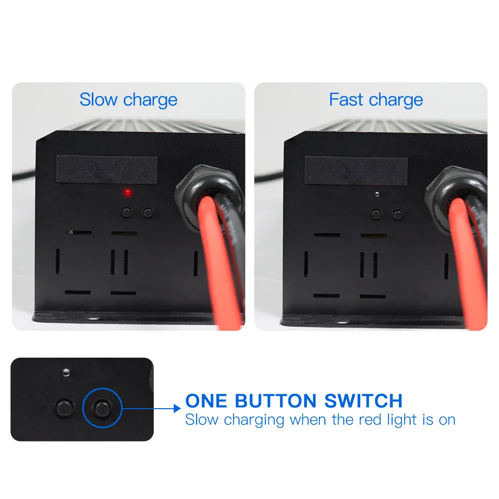 12V Lithium Lead Acid LiFePO4 12.6V 14.5V 60A Battery Charger (view 3)