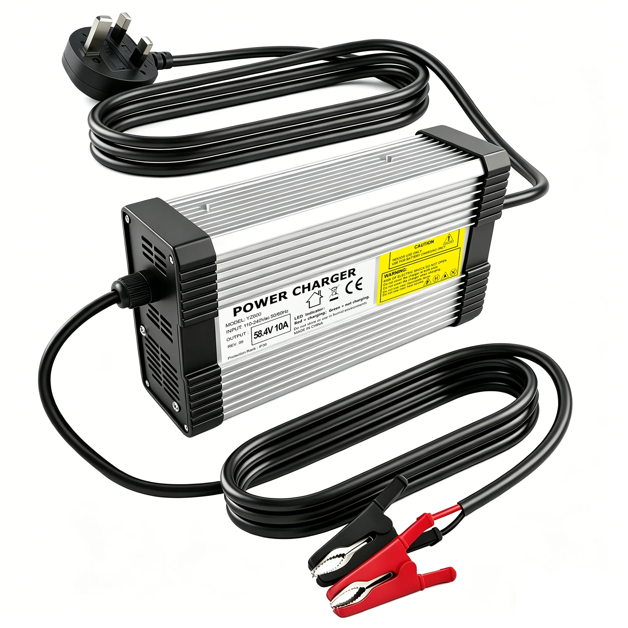 58.4V 10A LiFePO4 Battery Charger (48V 16S)