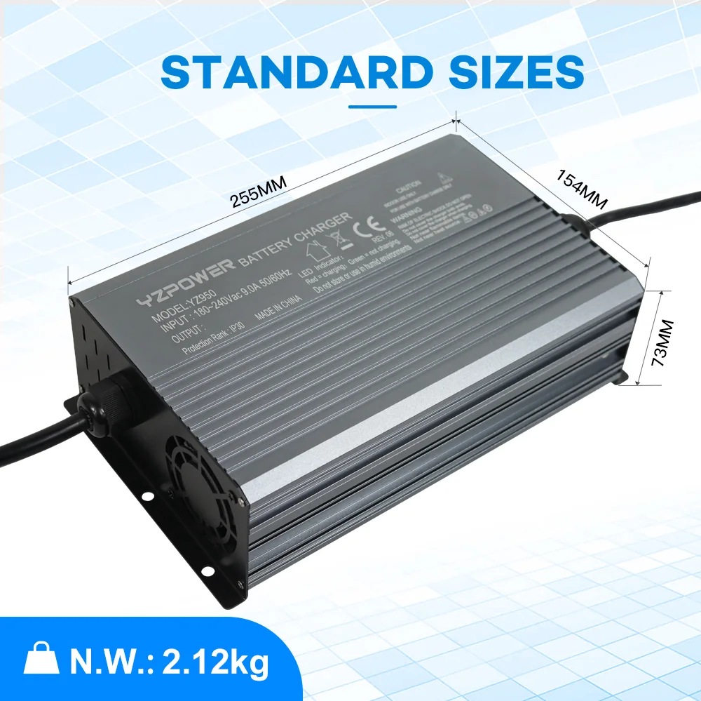 14.6V 60A LiFePO4 Battery Charger (12V 4S) - detail view 2