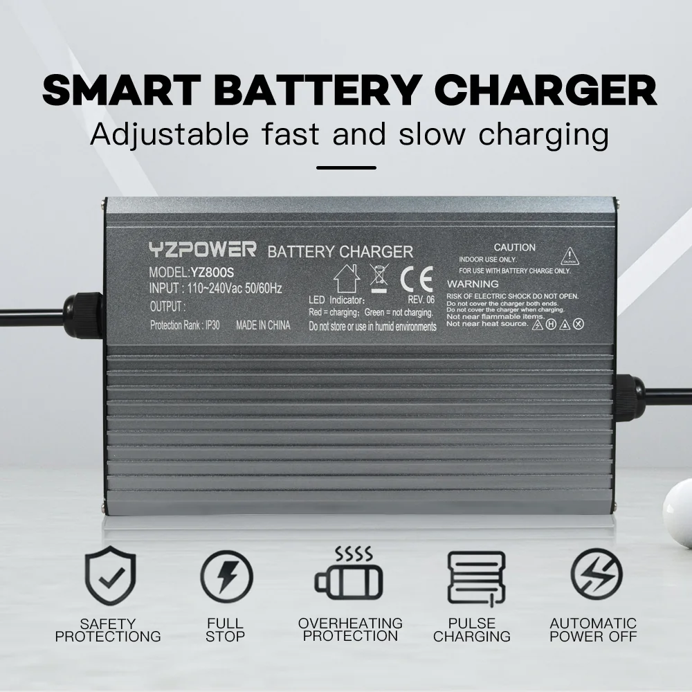 3.65V 60A LiFePO4 Battery Charger with Display (YZ950) - detail view 2